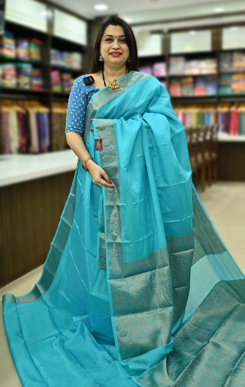 Devi Banarasi Semi Warm Soft Silk Saree